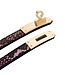 Schmaler goldrosa Reptilienkragen aus veganem PVC – BDSM-Armband