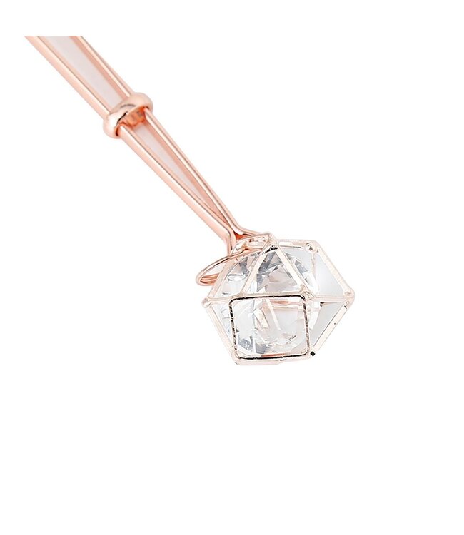 Rose Gold Nipple Clamps with Adjustable Prism for Enhanced Pleasure