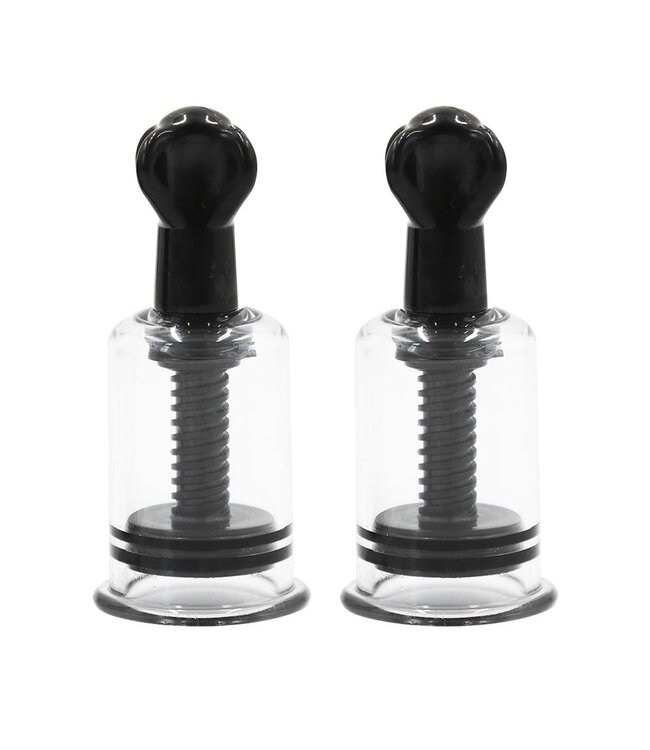 Kiotos Kiotos Zwarte Twist Zuigcups Large 30 mm - Instelbare Zuigkracht, Per Paar