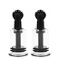 Kiotos Twist Suction Cups - Black, 30mm, Adjustable Pair for Strong Grip