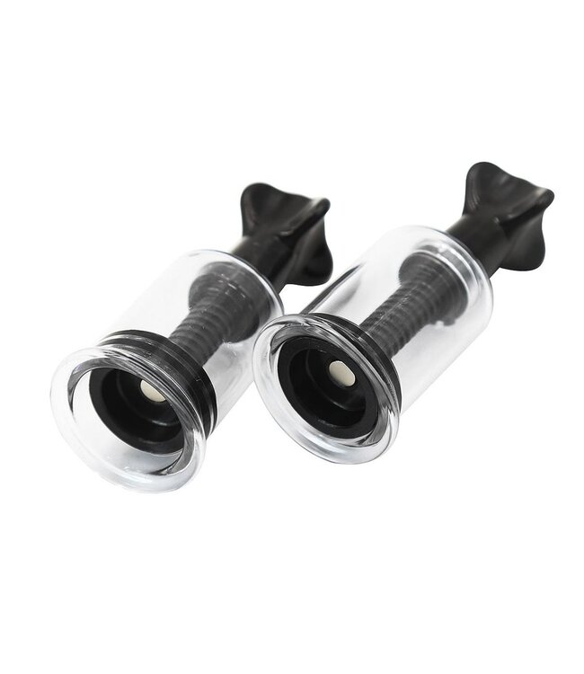 Kiotos Kiotos Zwarte Twist Zuigcups Large 30 mm - Instelbare Zuigkracht, Per Paar