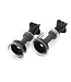 Kiotos Kiotos Zwarte Twist Zuigcups Large 30 mm - Instelbare Zuigkracht, Per Paar