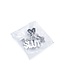 Verstelbare Tepelklemmen Met Naamketting SLUT - 40 cm Vinyl Coating