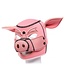 Roze Neopreen Piggy Play Masker Met Verwijderbare Neussnuit En Ademend Design