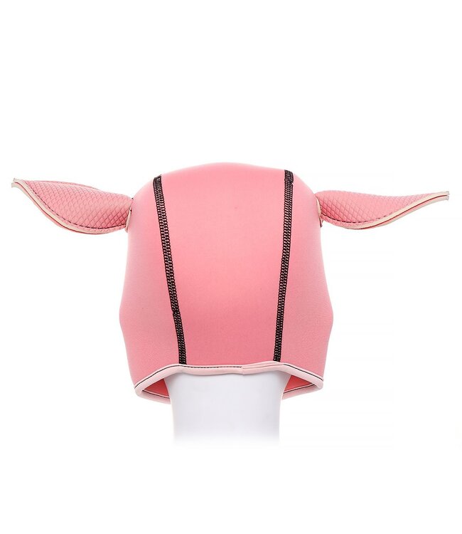 Comfortable Pink Neoprene Pig BDSM Hood - Breathable & Removable Nose