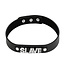 Verstelbare PVC Halsband Met Duurzaam SLAVE Naamplaatje