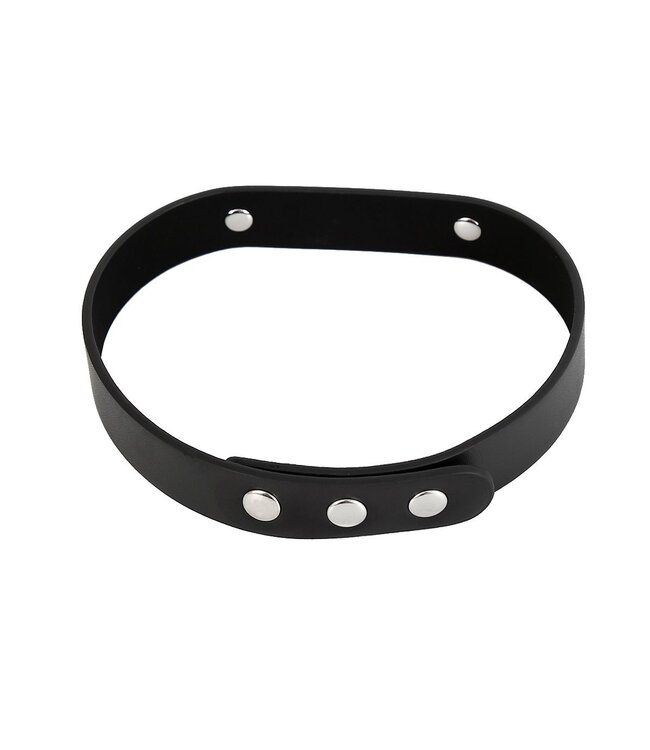Verstelbare PVC Halsband Met Duurzaam SLAVE Naamplaatje