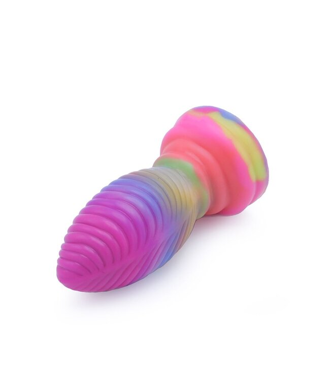 Kiotos Monstar Kiotos Monstar Glow In Dark Silicone Dildo 16,5 cm Roze & Blauwgroen