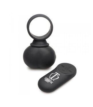 Vibrating Waterproof Cock Ring Balls with Remote Control & 11 Modes