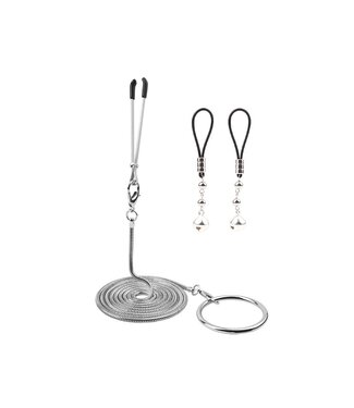 Chisa Sins Inquisition Stainless Steel Nipple Clamp Kit for Fetish Lovers