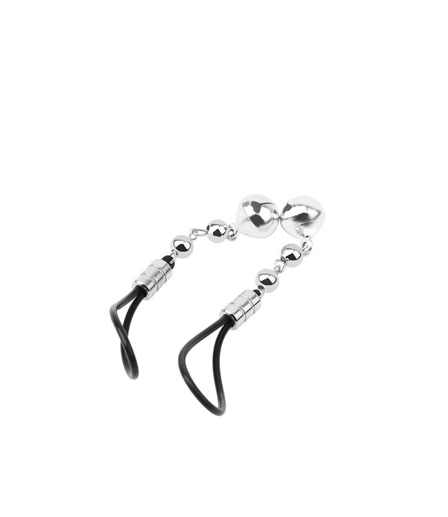 Chisa Chisa RVS Fetish Tepelklem Set Met Verstelbare Klemmen En Ketting 136 Cm