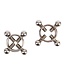 Chisa Chisa 4-Point Adjustable Stainless Steel Nipple Clamps 4.8 cm