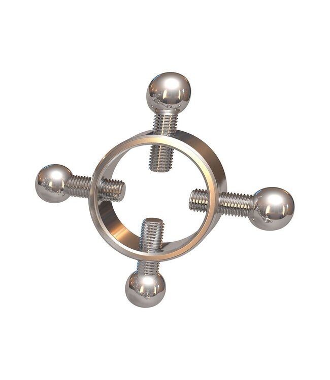 Chisa Chisa 4-Point Adjustable Stainless Steel Nipple Clamps 4.8 cm