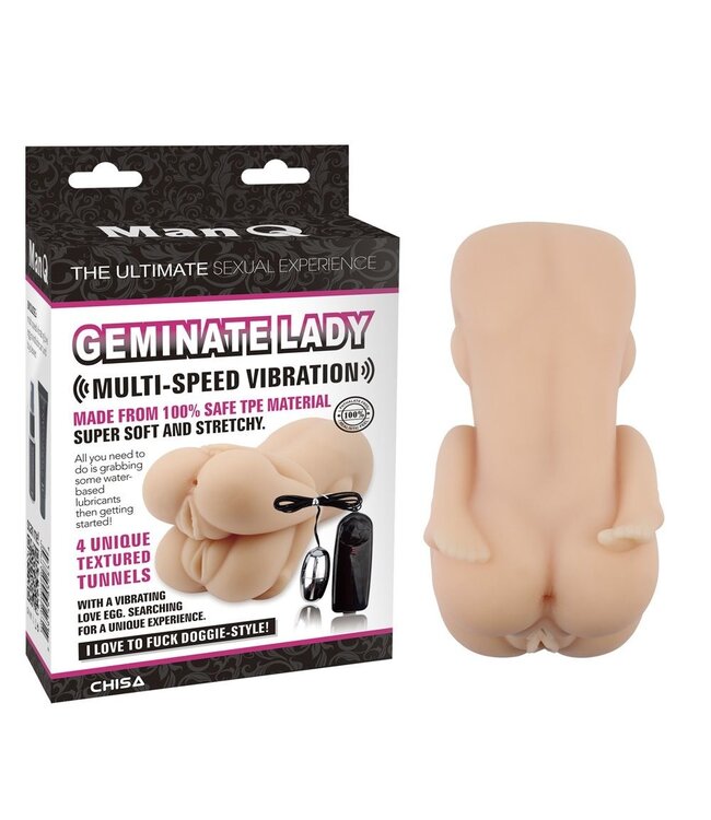 Dual Tunnel Masturbator Met Realistische Texturen En Veilig TPE-materiaal