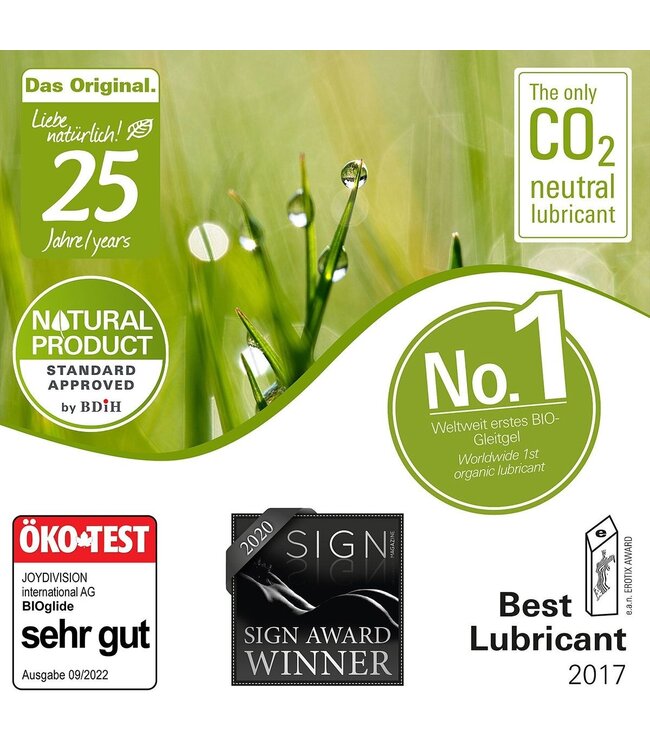 Joydivision BIOglide Erdbeere Gleitmittel 80 ml – natürlich, vegan & köstlich fruity