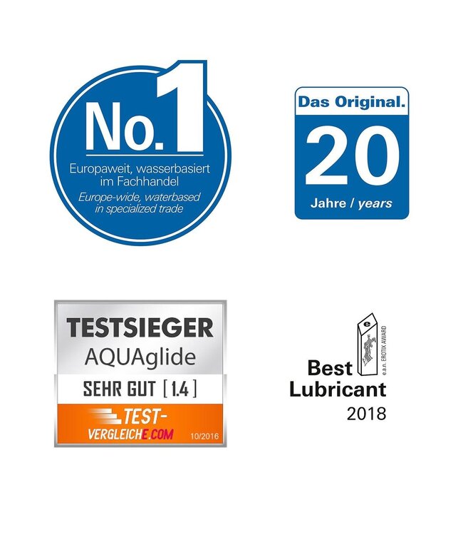 Joydivision AQUAglide Liquid 250 ml - Hautfreundliches Gleitmittel auf Wasserbasis