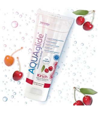 Joydivision AQUAglide Cherry Kristalhelder Kersen Glijmiddel 100ml – Veilig & Zacht