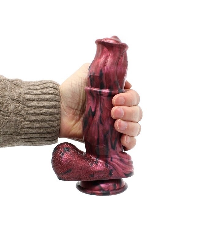 Kiotos Monstar Kiotos Monstar BEAST Dildo 21,5 cm – Cherry Red & Schwarz Erlebnis