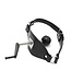 Adjustable Stainless Steel & Leather Ball Gag for Ultimate BDSM Comfort