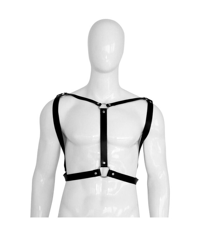 Men's Leather Harness S/M & L/XL - Durable BDSM Accessory for Play
