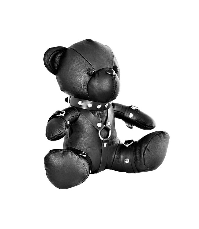 XL Luxury Leather BDSM Teddy Bear – Tough, Seductive & Unique Gift