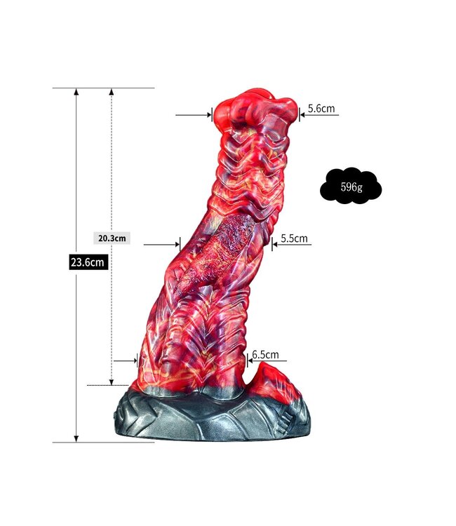 Kiotos Monstar Kiotos Monstar 3-Colour Dildo 23.6 cm - Realistic Silicone Pleasure