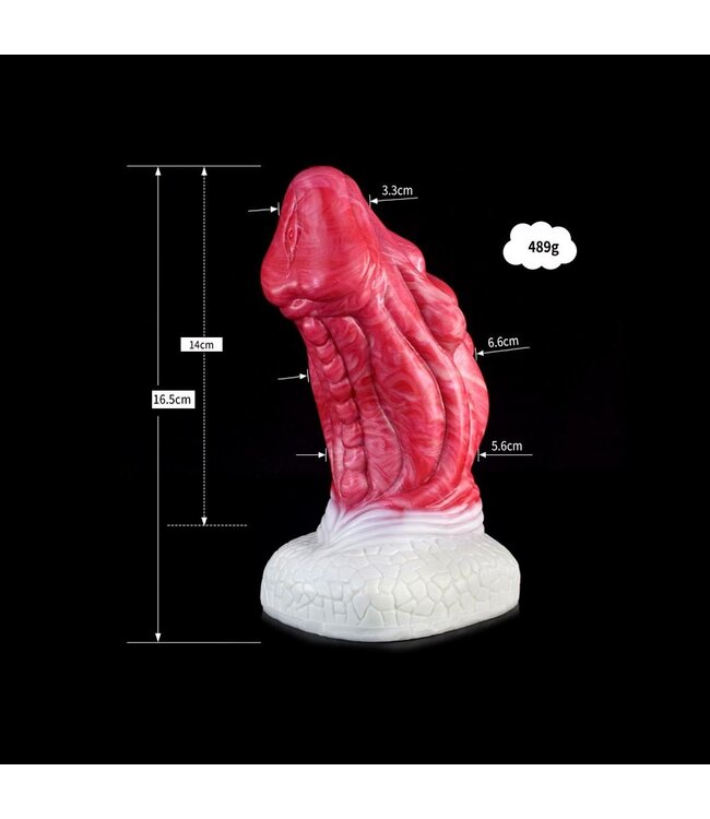 Kiotos Monstar Kiotos Monstar Dildo BEAST 16,5 cm – Dreifarbiger Drache aus Silikon