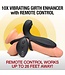 Silicone Cockring Met Vibratie, 38 mm Omtrekvergroting En Afstandsbediening