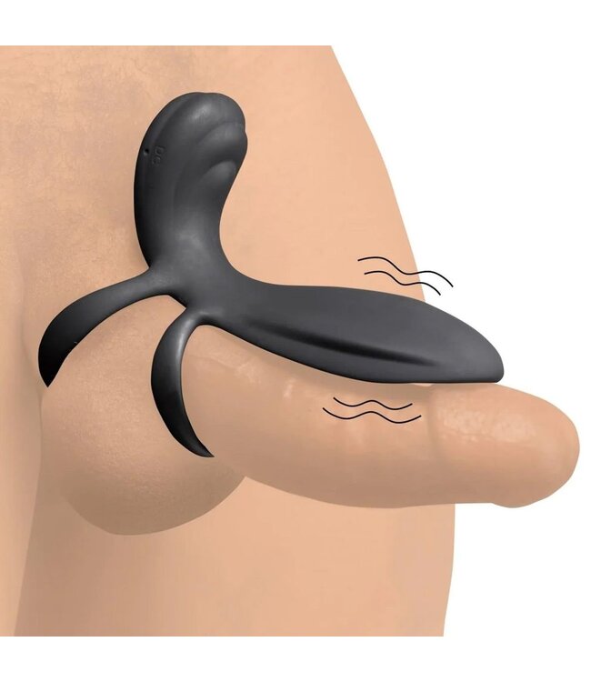 Vibrations-Penisring aus Silikon mit Fernbedienung – 8 Muster, wasserdicht
