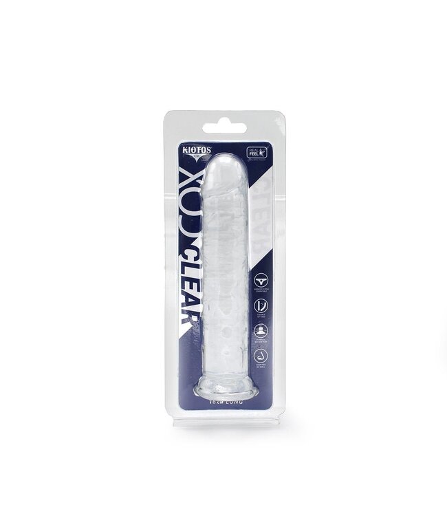 Kiotos COX 16 cm Transparent Realistic Dildo with Suction Cup - Body-Safe TPE