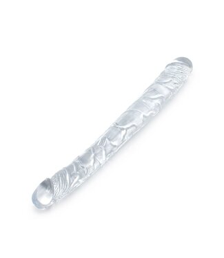 Kiotos COX Kiotos COX Transparante Dubbelzijdige Dildo 31,5 cm Flexibel TPE