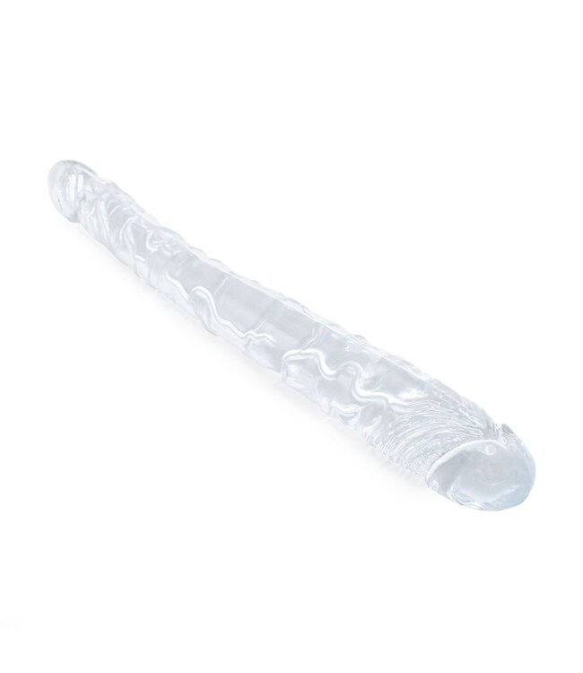 Kiotos COX Kiotos COX Transparante Dubbelzijdige Dildo 31,5 cm Flexibel TPE