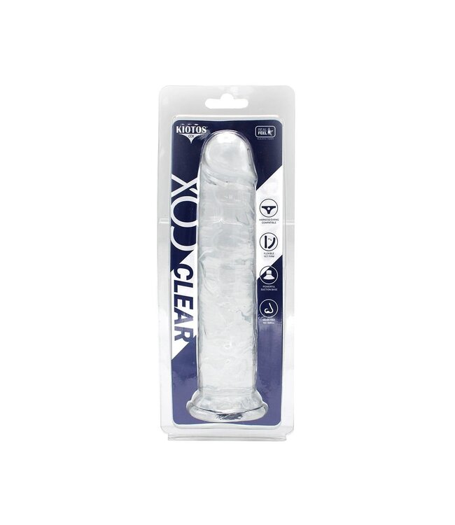 Kiotos COX Transparenter Dildo 19 cm mit starkem Saugnapf | TPE, flexibel und realistisch
