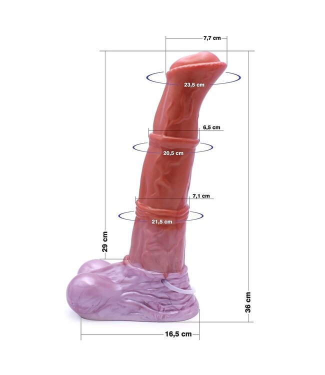 Kiotos Monstar Kiotos Monstar XL Silicone Squirting Dildo 35 cm - Anaal & Vaginaal Gebruik