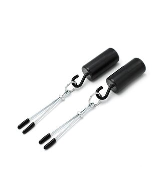 Kiotos Adjustable Weighted Nipple Clamps with 2x100g Hook Weights