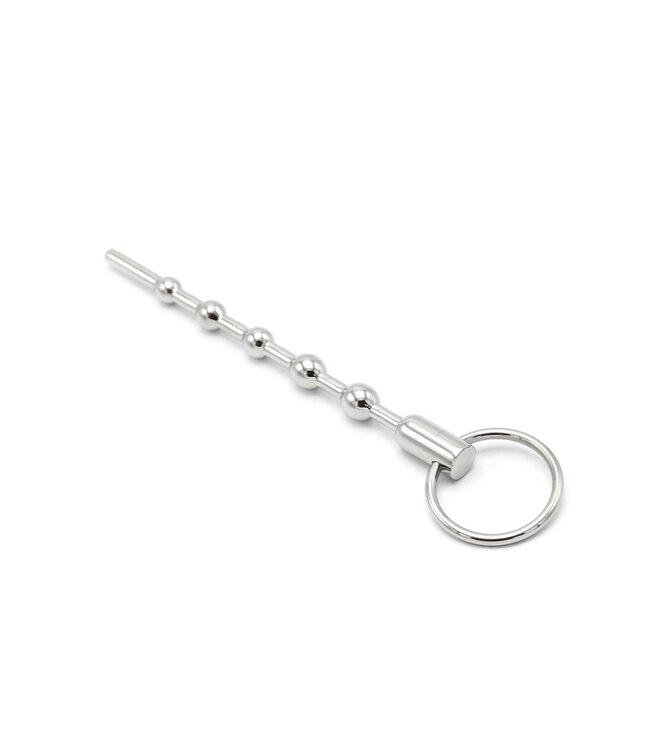 Kiotos Steel RVS Penis Stick Met Geleidelijke Kralen Voor Intense Stimulatie