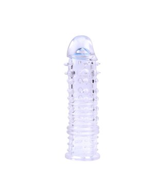 Chisa Chisa Transparante Penis Sleeve Met Stimulerende Krullen En Ribbels