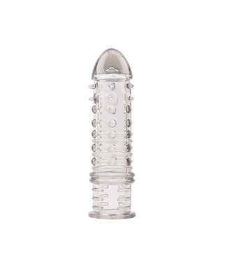 Chisa Penis Sleeve Met Krullen En Ribbels Grijs – Zacht, Rekbaar En Veilig