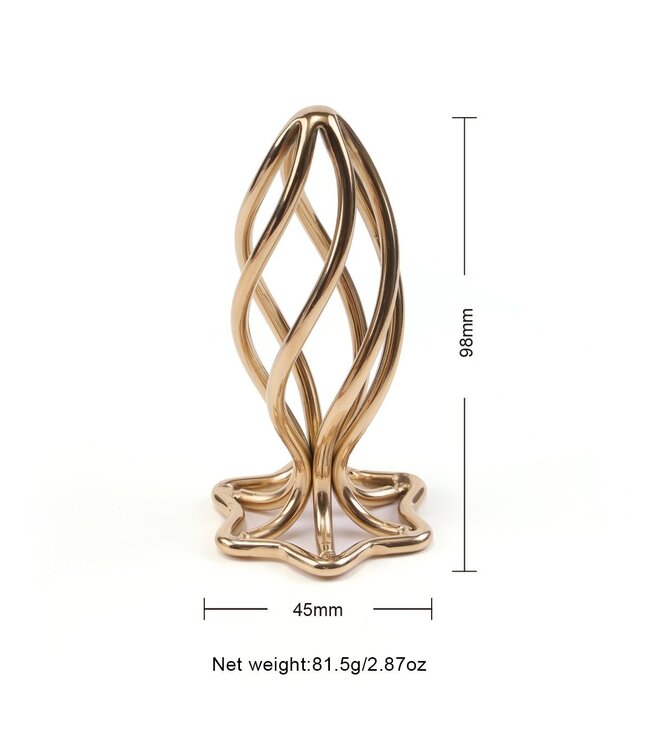 Sevanda Luxury Hollow Spiral Stainless Steel Butt Plug – Large 9.5 cm