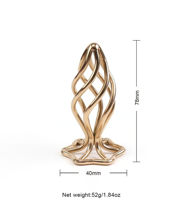 Sevanda SEVANDA Goldener Spiral-Analplug – Luxuriöses Design für erstklassigen Genuss
