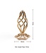 Sevanda SEVANDA Gold Hollow Spiral Medium Anal Plug - Luxurious & Safe Pleasure