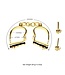 Sevanda SEVANDA Gold Stainless Steel Love Slave Handcuffs – Luxury BDSM Set