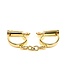 Sevanda Sevanda Gold Stainless Steel Verstelbare BDSM Liefdesslaaf Handboeien Met Sleutels