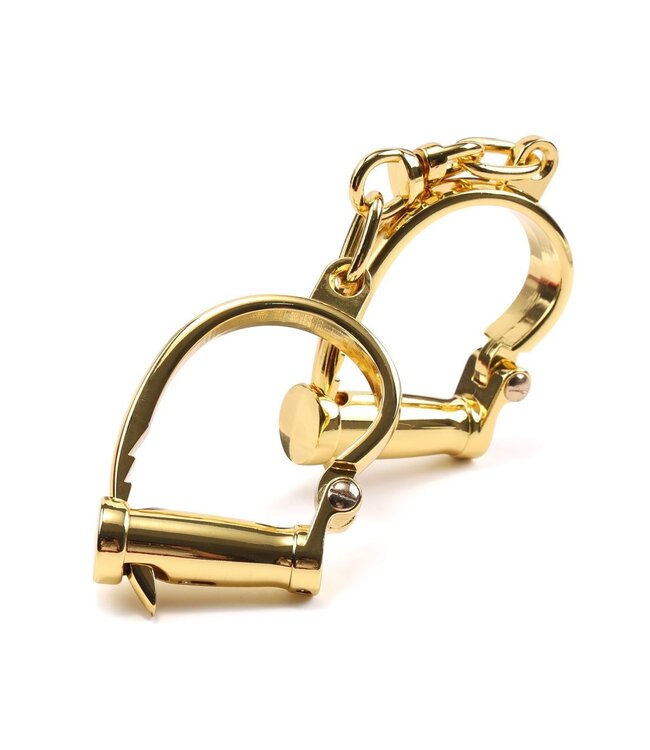 Sevanda SEVANDA Gold Stainless Steel Love Slave Handcuffs – Luxury BDSM Set