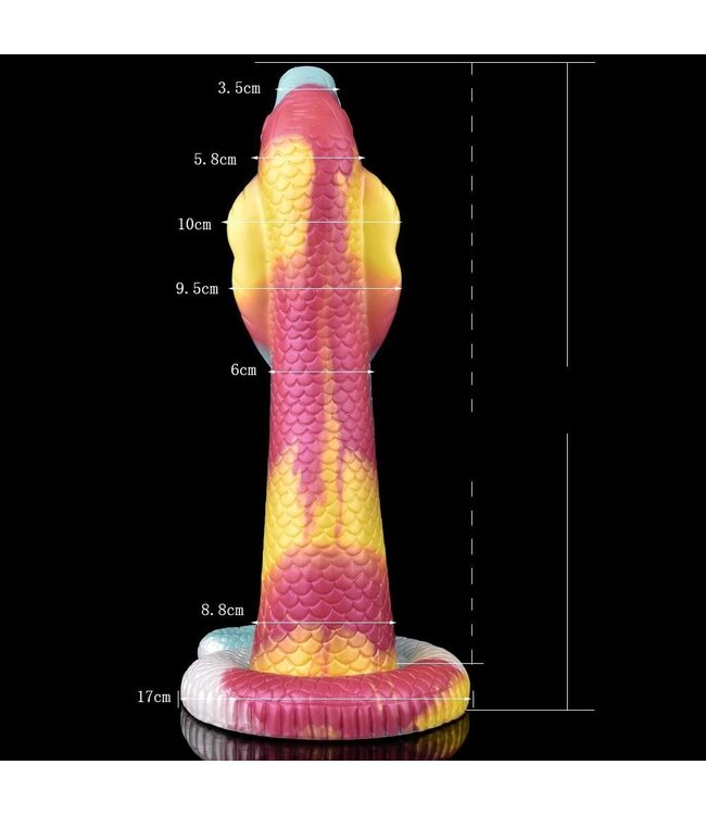 Kiotos Monstar Kiotos BEAST SOFT Dildo Monstar 39 cm – schlangenartiger 4-Farben-Effekt