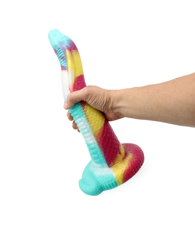 Kiotos Monstar Kiotos Monstar SOFT Dildo 4-Kleuren Effect Slang 39 cm Medisch Siliconen