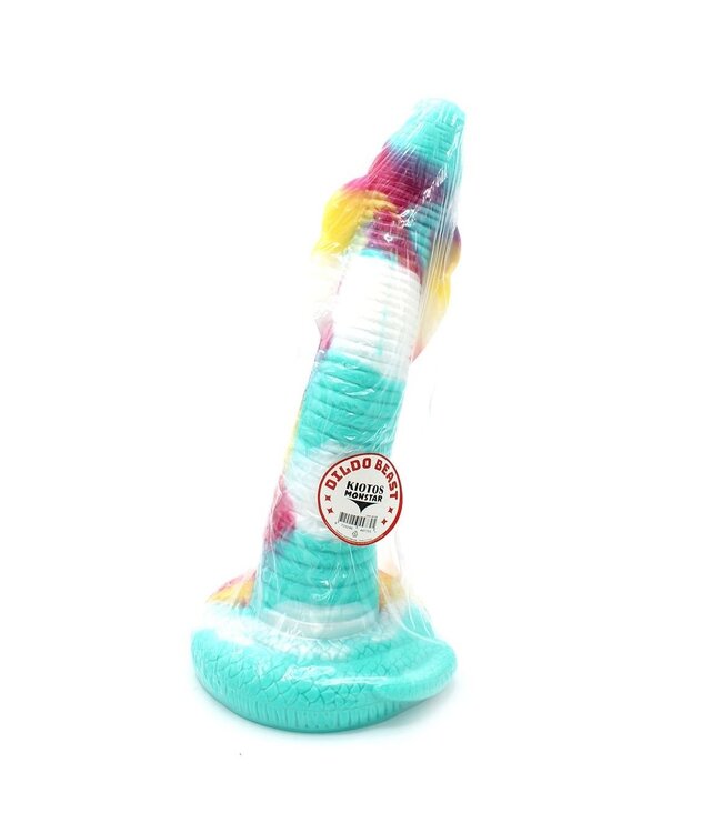 Kiotos Monstar Kiotos Monstar SOFT Dildo 4-Kleuren Effect Slang 39 cm Medisch Siliconen