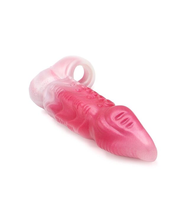 Kiotos Monstar Kiotos Monstar Dragon Siliconen Penis Sleeve Met Ballstretcher 21,5 cm