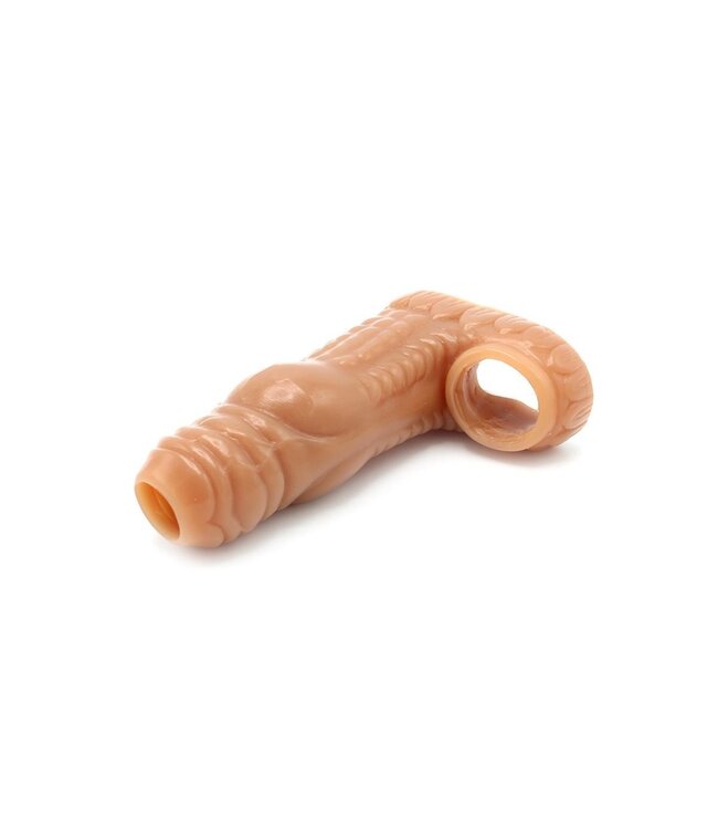 Kiotos Monstar Kiotos Sleeve Met Ballstretcher Zachte Siliconen Penis Sleeve 13,5 cm