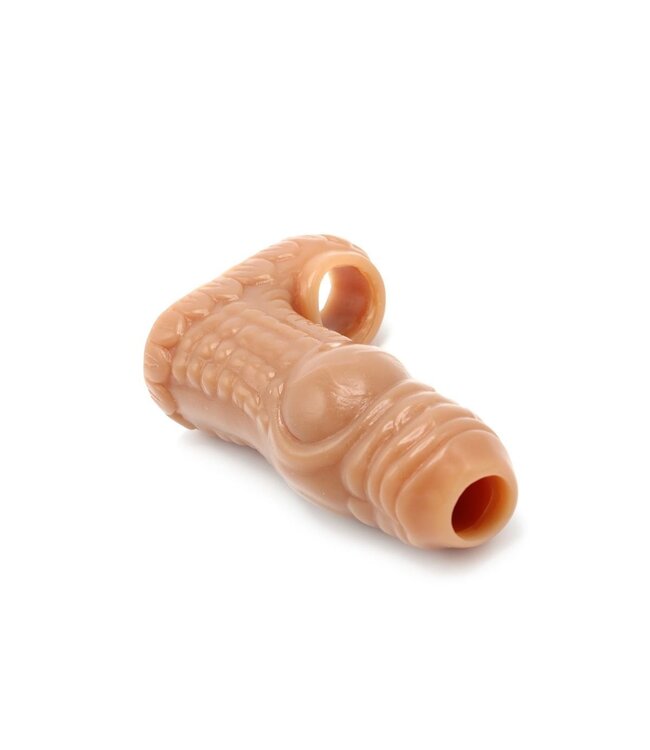 Kiotos Monstar Kiotos Sleeve Met Ballstretcher Zachte Siliconen Penis Sleeve 13,5 cm